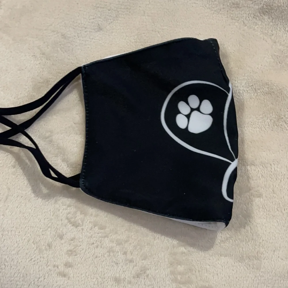 New love and paw face mask